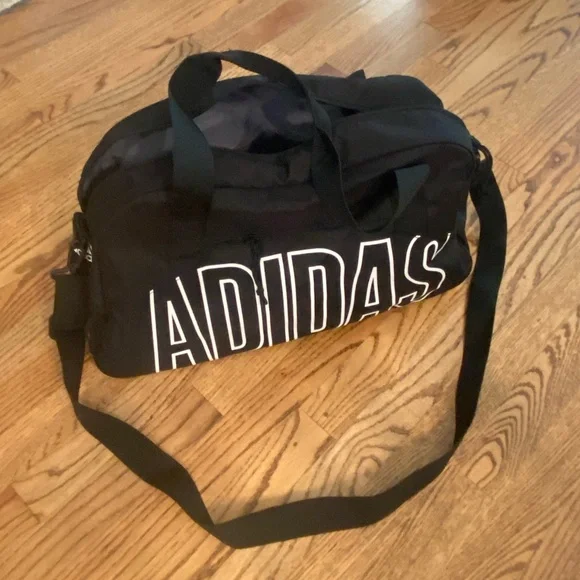 Black Adidas Athletic Duffel Bag - Picture 4 of 7